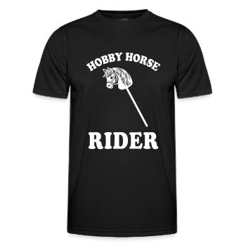 Hobby Horse Rider - Hobby Horse - Cadeau - T-shirt sport Homme - noir - Devant - AI Model Male 178 dark (178cm)
