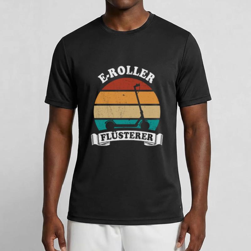 E-Roller Flüsterer E-Scooter, Elektro Roller Männer Funktions-T-Shirt