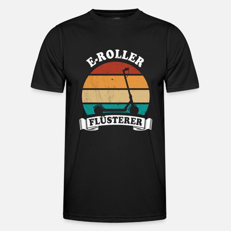 E-Roller Flüsterer E-Scooter, Elektro Roller - Männer Funktions-T-Shirt - Schwarz