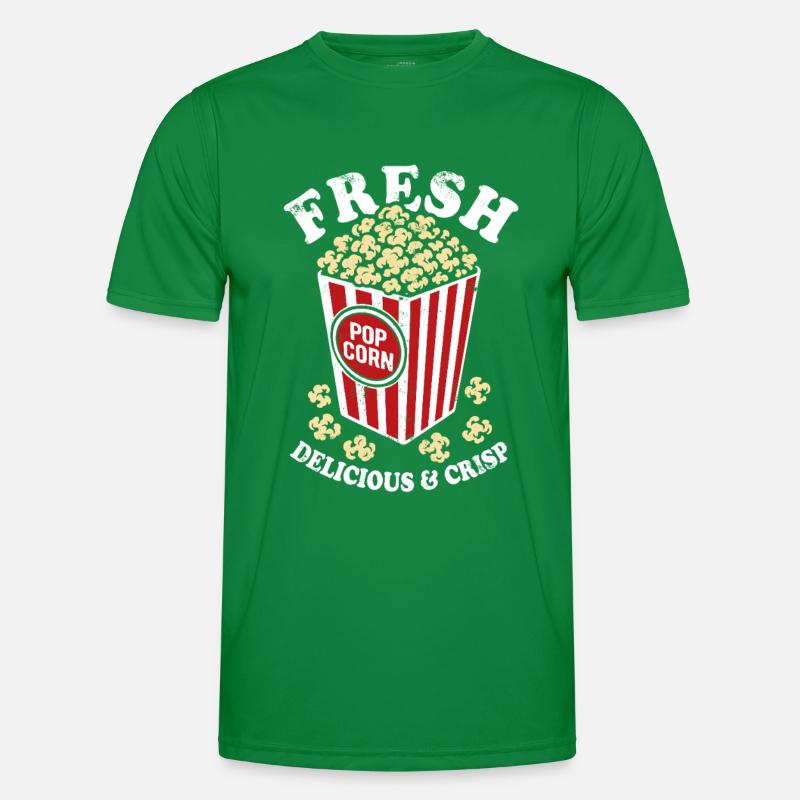 Frisches Popcorn - knusprig, lecker - Geschenk Männer Funktions-T-Shirt