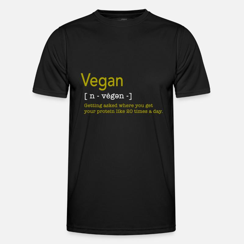 végétalien T-shirt sport Homme