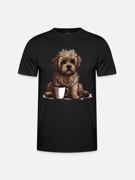 Bolonka Zwetna Puppy Dog Proud Mistress For - Men's Functional T-Shirt - black