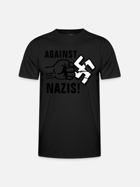 gegen_nazis_012011_g_3c - Männer Funktions-T-Shirt - Schwarz