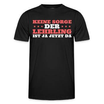 Handwerker Ausbildung Lehrling - Männer Funktions-T-Shirt - Schwarz - Vorne - AI Model Male 178 dark (178cm)