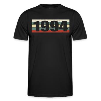 1994 Jahrgang 1994 Geschenk 1994 Geburtstag 1994 - Männer Funktions-T-Shirt - Schwarz - Vorne - AI Model Male 178 dark (178cm)