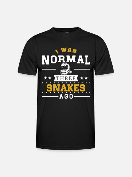Three Snakes Ago - Männer Funktions-T-Shirt - Schwarz