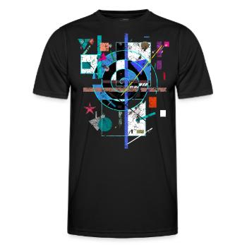 Kunst - Männer Funktions-T-Shirt - Schwarz - Vorne - AI Model Male 178 dark (178cm)