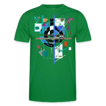 Art - T-shirt sport Homme - vert - Devant - AI Model Male 178 dark (178cm)