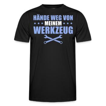 Kfz Mechaniker Humor Schrauber Geschenk - Männer Funktions-T-Shirt - Schwarz - Vorne - AI Model Male 178 dark (178cm)