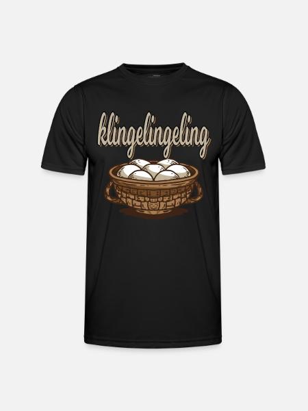 Klingelingeling für einen Eiermann und - Männer Funktions-T-Shirt - Schwarz