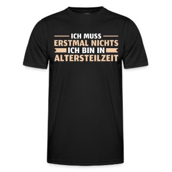 Ruhestand Angehende Rente Altersteilzeit - Männer Funktions-T-Shirt - Schwarz - Vorne - AI Model Male 178 dark (178cm)