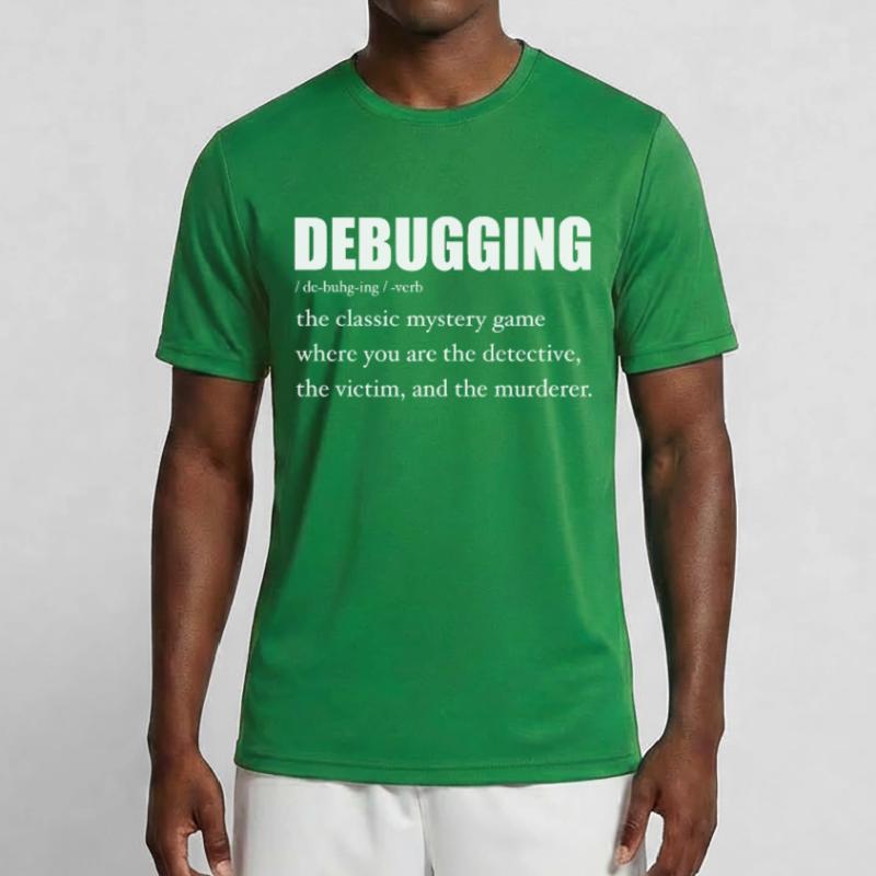 Programmierer Debugging Definition Lustig IT-Entwickler Männer Funktions-T-Shirt