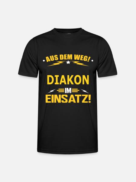 DIAKON - Männer Funktions-T-Shirt - Schwarz