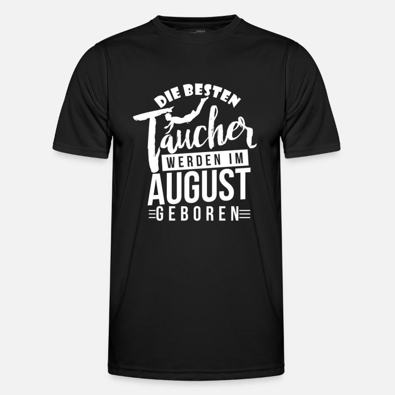 Tauchen - Taucher - Taucher Geburtstagsshirt - Männer Funktions-T-Shirt - Schwarz