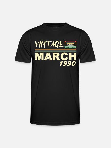 March 1990 - March 1990 - Men's Functional T-Shirt - black