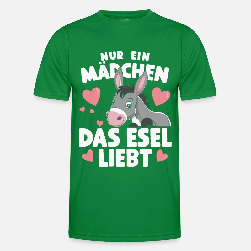 Esel Eselchen Maultier Muli Männer Funktions-T-Shirt