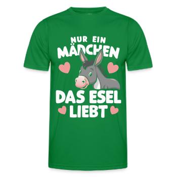 Esel Eselchen Maultier Muli - Männer Funktions-T-Shirt - Kelly Green - Vorne - AI Model Male 178 dark (178cm)