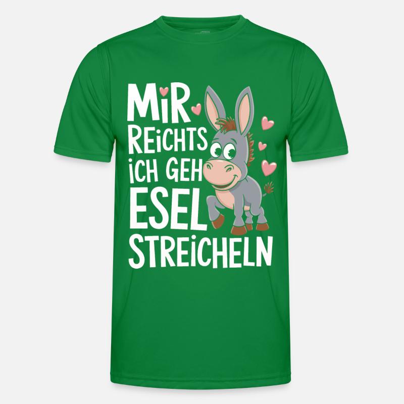 Esel Eselchen Maultier Muli Männer Funktions-T-Shirt