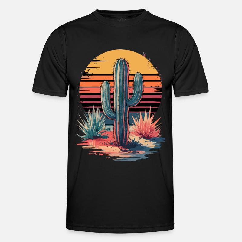 Cactus Cacti Desert Plant - Men's Functional T-Shirt - black