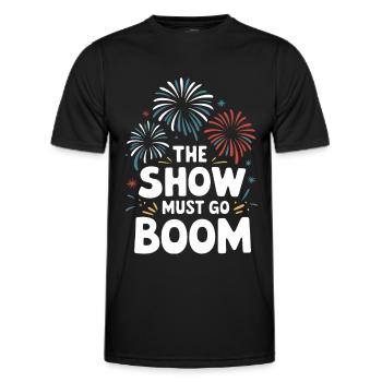 Pyrotechniker Feuerwerk Pyrotechnik - Männer Funktions-T-Shirt - Schwarz - Vorne - AI Model Male 178 dark (178cm)