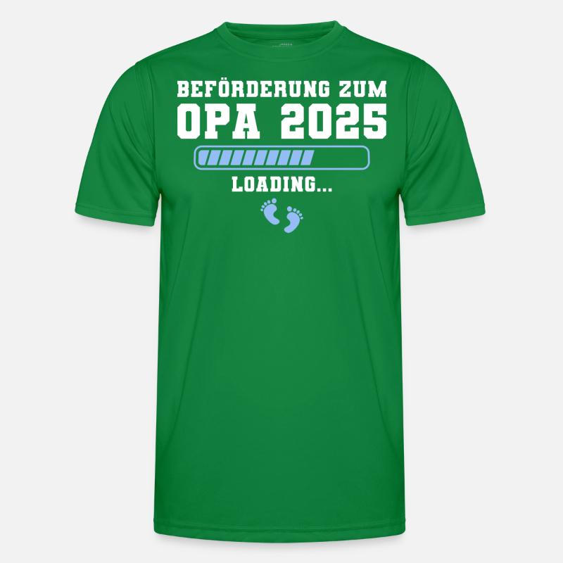Werdender Opa 2025 loading Großvater Männer Funktions-T-Shirt