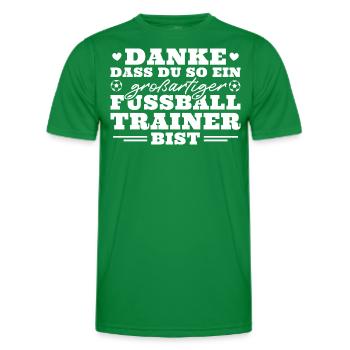 Fußballtrainer Danke Abschied - Männer Funktions-T-Shirt - Kelly Green - Vorne - AI Model Male 178 dark (178cm)