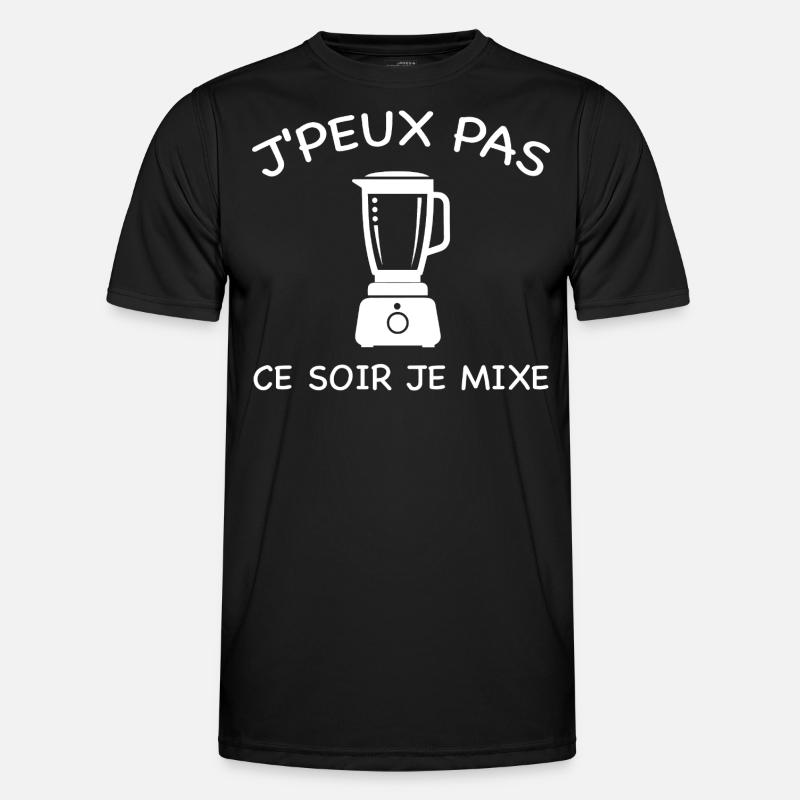 I can't tonight I'm mixing - Men's Functional T-Shirt - black