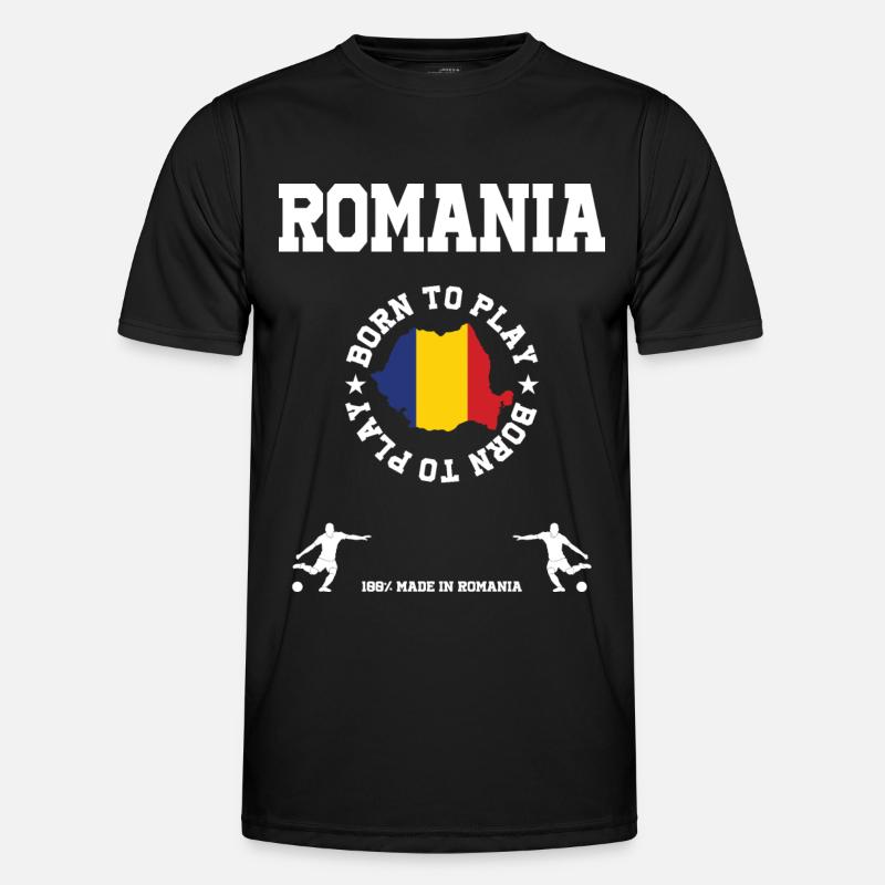 Romania - Men's Functional T-Shirt - black