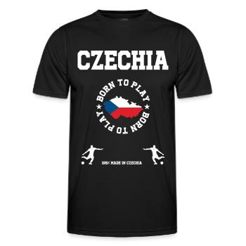 Tschechien - Männer Funktions-T-Shirt - Schwarz - Vorne - AI Model Male 178 dark (178cm)