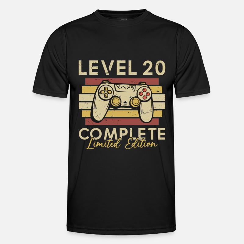 Level 20 Complete - Men's Functional T-Shirt - black