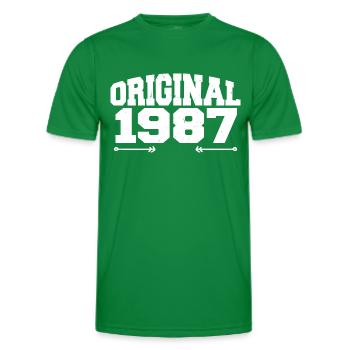 Original 1987 | Cadeau d’anniversaire 1987 - T-shirt sport Homme - vert - Devant - AI Model Male 178 dark (178cm)