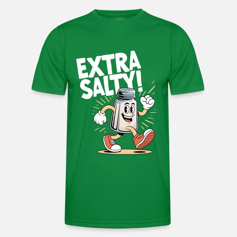 Lustig Extra Salzig Männer Funktions-T-Shirt