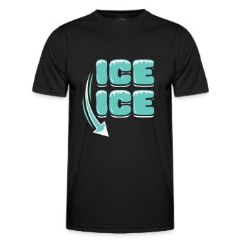 Annonce de grossesse - T-shirt sport Homme - noir - Devant - AI Model Male 178 dark (178cm)
