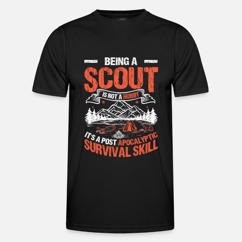 Est une compétence de survie post-apocalyptique Scouting T-shirt sport Homme
