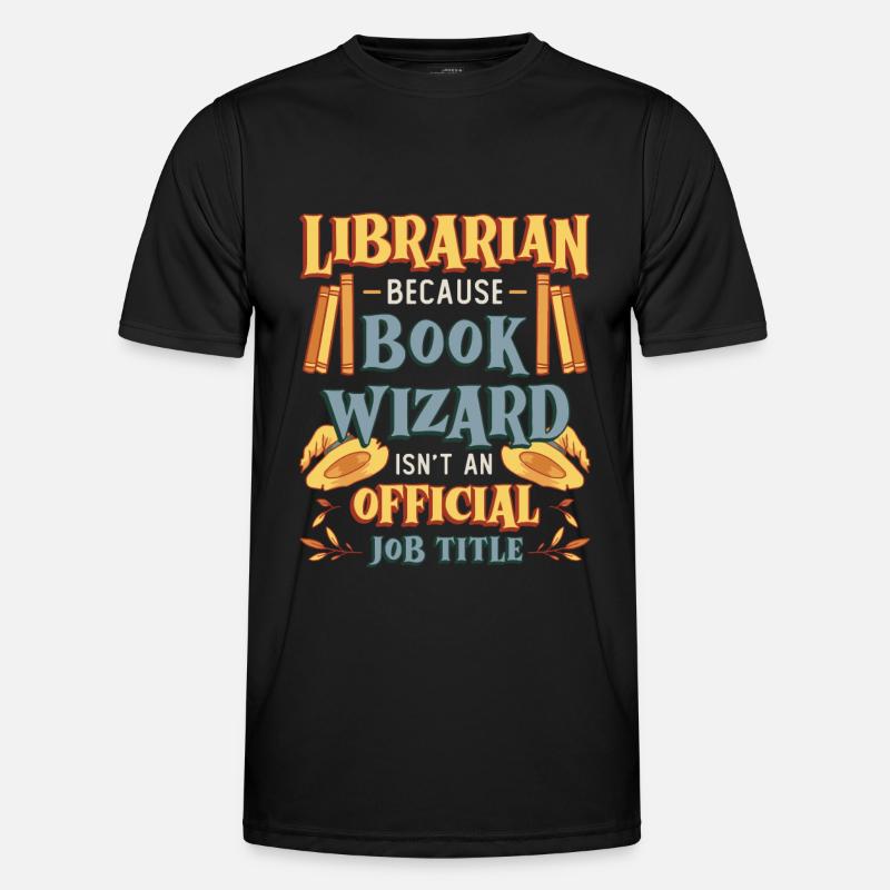 Funny librarian theme Men's Functional T-Shirt
