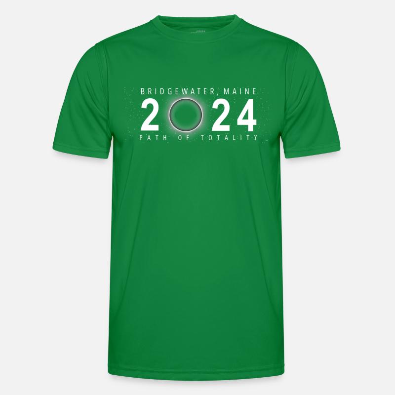 Solar Eclipse Bridgewater Maine April 8 2024 Men's Functional T-Shirt