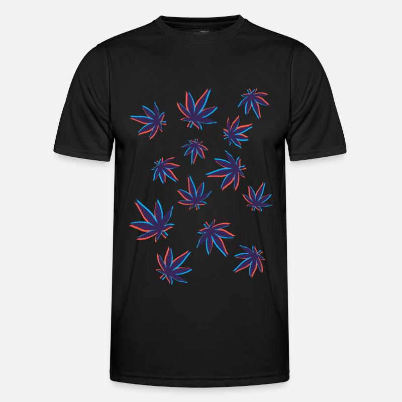 Feuilles de chanvre Feuilles de cannabis 3D T-shirt sport Homme