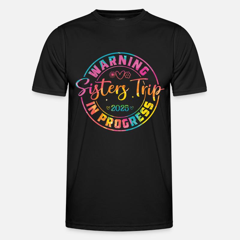Nurses' Weekend Warning Sisters' Trip - Men's Functional T-Shirt - black