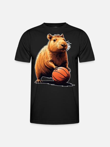 Capybara Basket-ball - T-shirt sport Homme - noir
