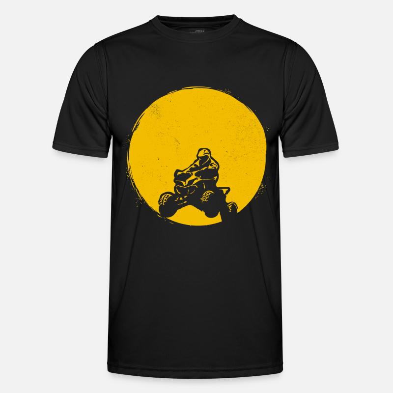ATV Silhouette Quad Sun Gift Men's Functional T-Shirt