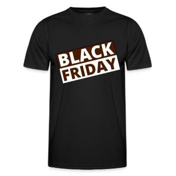 Black Friday - Men's Functional T-Shirt - black - Front - AI Model Male 178 dark (178cm)