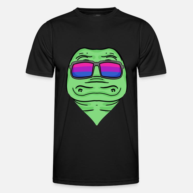Bisexual Crocodile Gift - Men's Functional T-Shirt - black