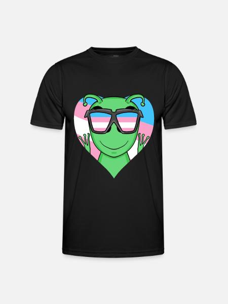 Transgender Transsexual Alien Gift - Men's Functional T-Shirt - black