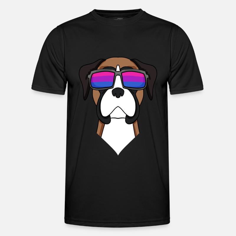 Bisexuell Deutscher Boxer Hund Geschenk - Männer Funktions-T-Shirt - Schwarz