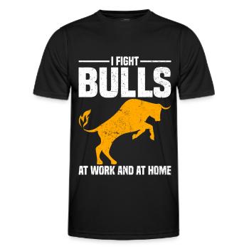 Cowboy - Männer Funktions-T-Shirt - Schwarz - Vorne - AI Model Male 178 dark (178cm)