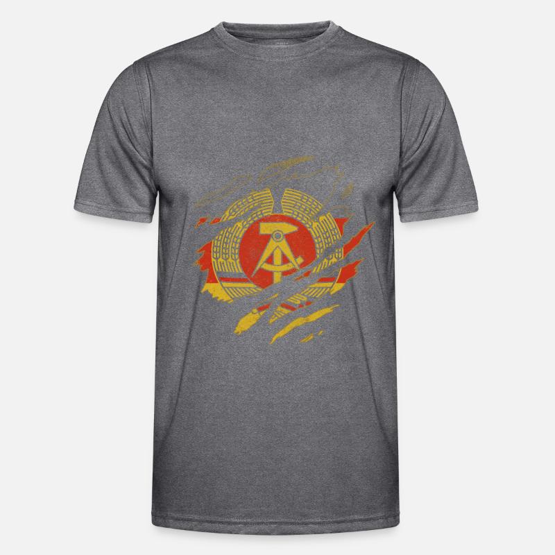 DRAPEAU RDA DRAPEAU OSSIS ALLEMAGNE DE L’EST DE L’EST T-shirt sport Homme