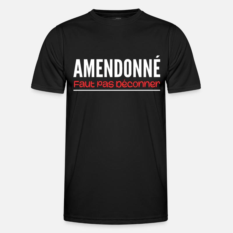 Amended, don't mess around - Men's Functional T-Shirt - black