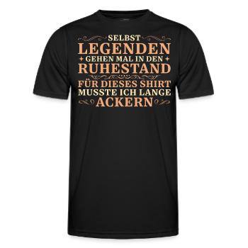 Ruhestand Kollege Abschied Rente - Männer Funktions-T-Shirt - Schwarz - Vorne - AI Model Male 178 dark (178cm)