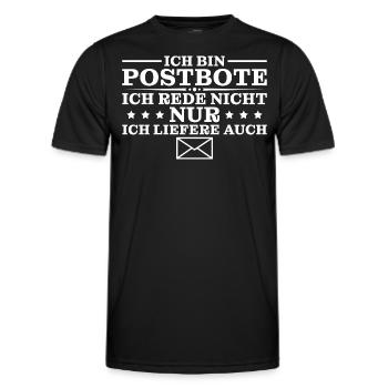 Zusteller Post Mitarbeiter Postbote - Männer Funktions-T-Shirt - Schwarz - Vorne - AI Model Male 178 dark (178cm)
