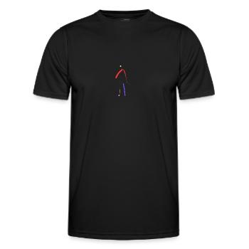 Modere Kunst - Männer Funktions-T-Shirt - Schwarz - Vorne - AI Model Male 178 dark (178cm)